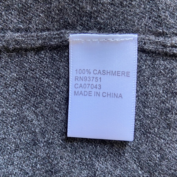 In Cashmere Classic All Season Open Front Wrap Cardigan - Picture 7 of 7